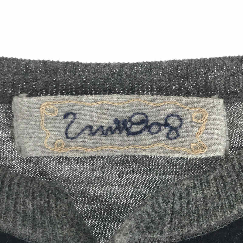 その他 ウール ウッド ボタン クルーネック ニット カーディガン