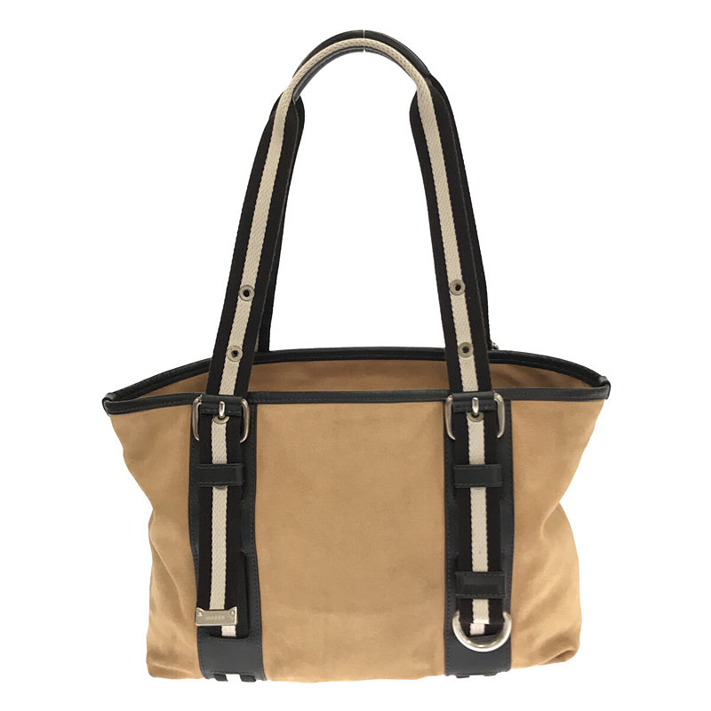 その他 スエード レザー ライン トートバッグ 保存袋有