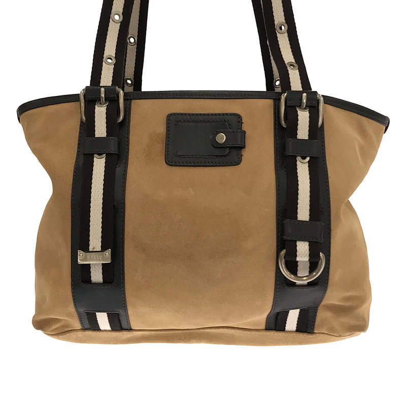 その他 スエード レザー ライン トートバッグ 保存袋有