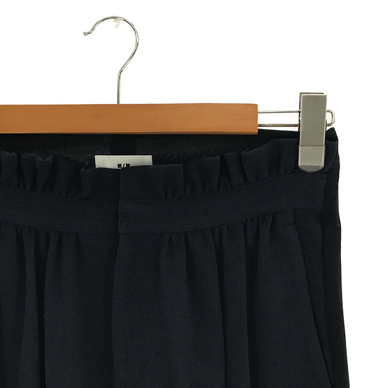 その他 フロント バック 切替 レトロ ジョーゼット ギャザー パンツ