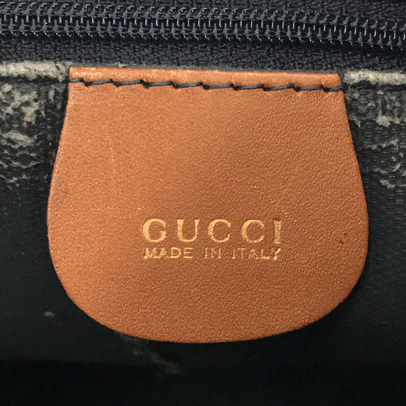 その他 OLD オールド イタリア製  レザー 切替 イラスト バンブー ジップ ショルダー バッグ 保存袋有