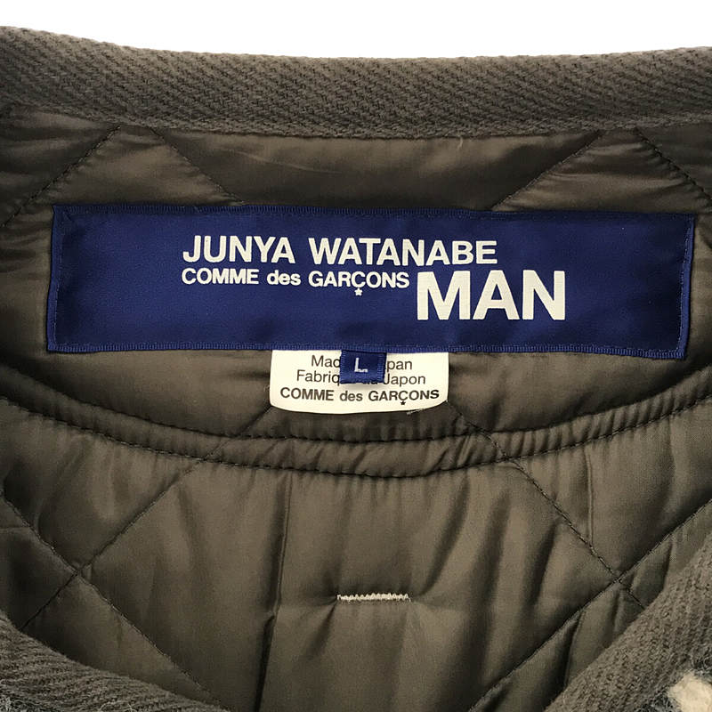 その他 ノルディック ニット ドッキング 中綿 キルティング ライナー コート