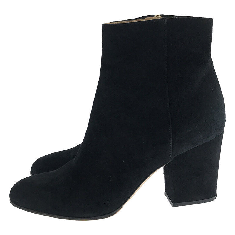 その他 スエード ラウンドトゥ チャンキー ヒール ショート ブーツ ブーティ