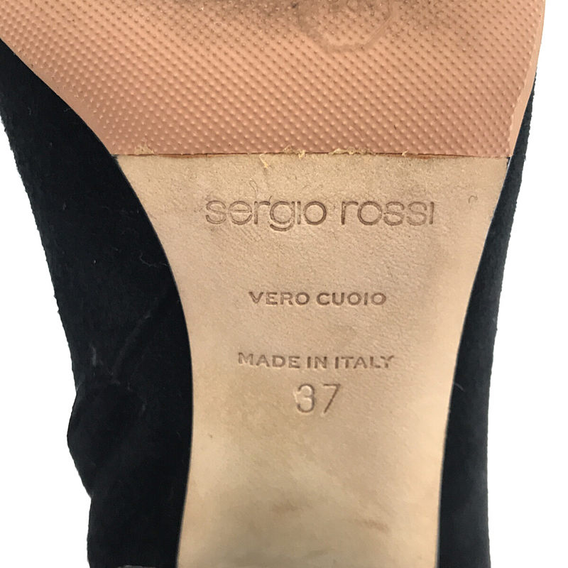 その他 スエード ラウンドトゥ チャンキー ヒール ショート ブーツ ブーティ