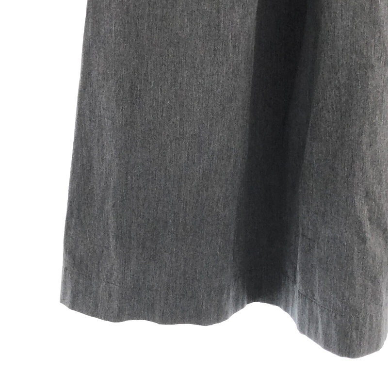 MARGARET HOWELL / マーガレットハウエル コットン バックジップ タック フレア スカート