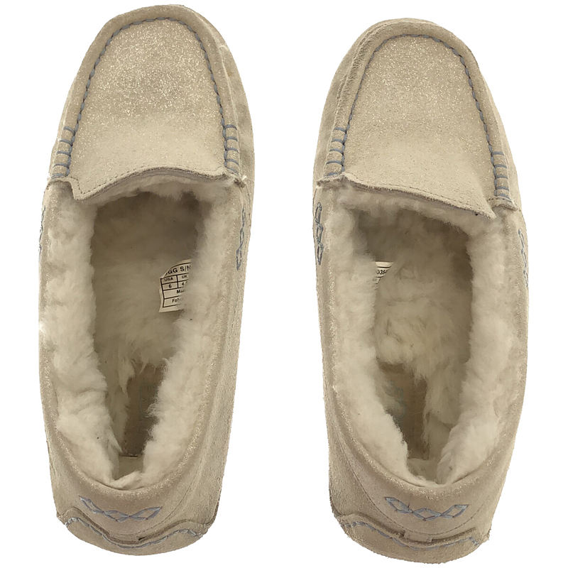 UGG / アグ ANSLEY アンスレー スエード ラメ ボア切替 モカシン スリッポン シューズ 1003545