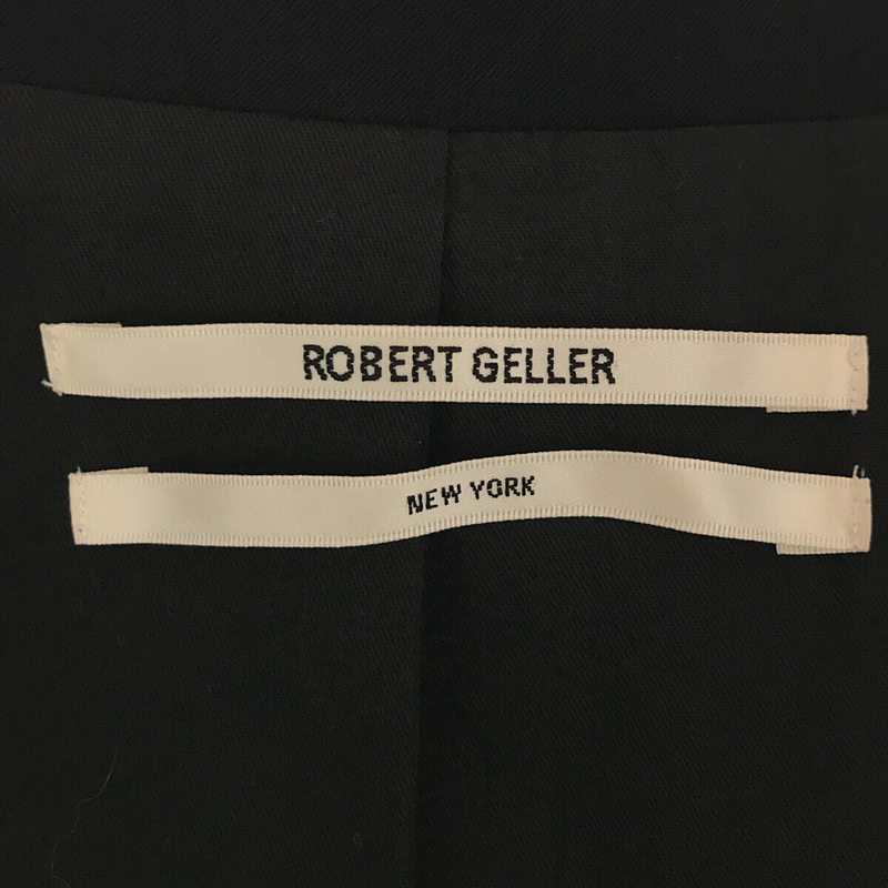 robert geller / ロバートゲラー ポリエステル レーヨン 比翼 チェスター コート