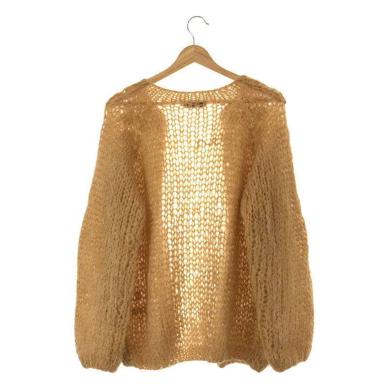 Maiami basic / マイアミベーシック モヘア ボリュームスリーブ ローゲージ ニット カーディガン