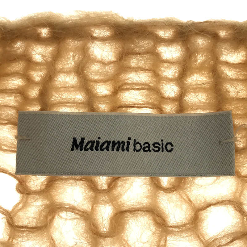 Maiami basic / マイアミベーシック モヘア ボリュームスリーブ ローゲージ ニット カーディガン