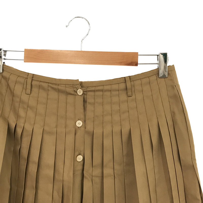 45r / フォーティファイブアール コットン プリーツ ロング スカート