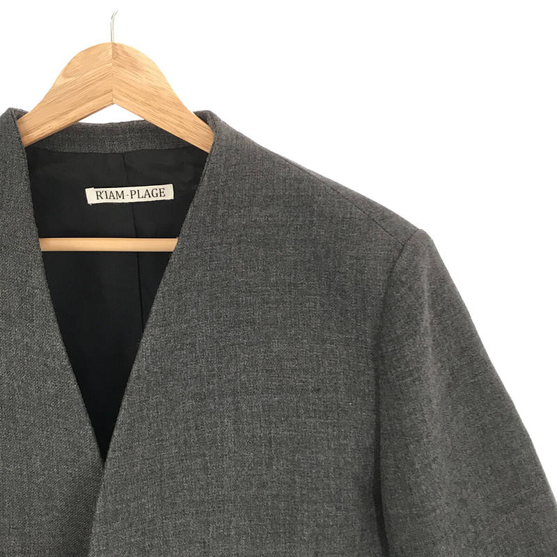 Plage / プラージュ 2022AW 【R’IAM】ノーカラー ショートジャケット