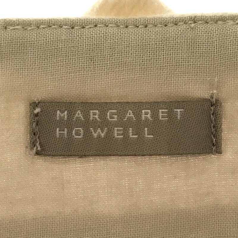 MARGARET HOWELL / マーガレットハウエル リネン ロールアップスリーブ プルオーバー 半袖 シャツ