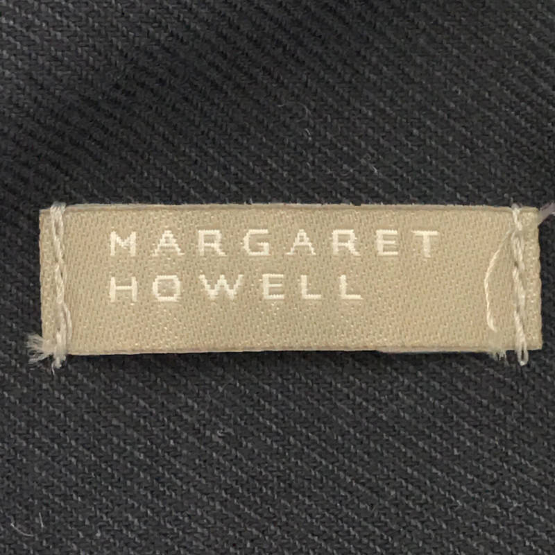 MARGARET HOWELL / マーガレットハウエル コットン カシミヤ ロング シャツ ワンピース