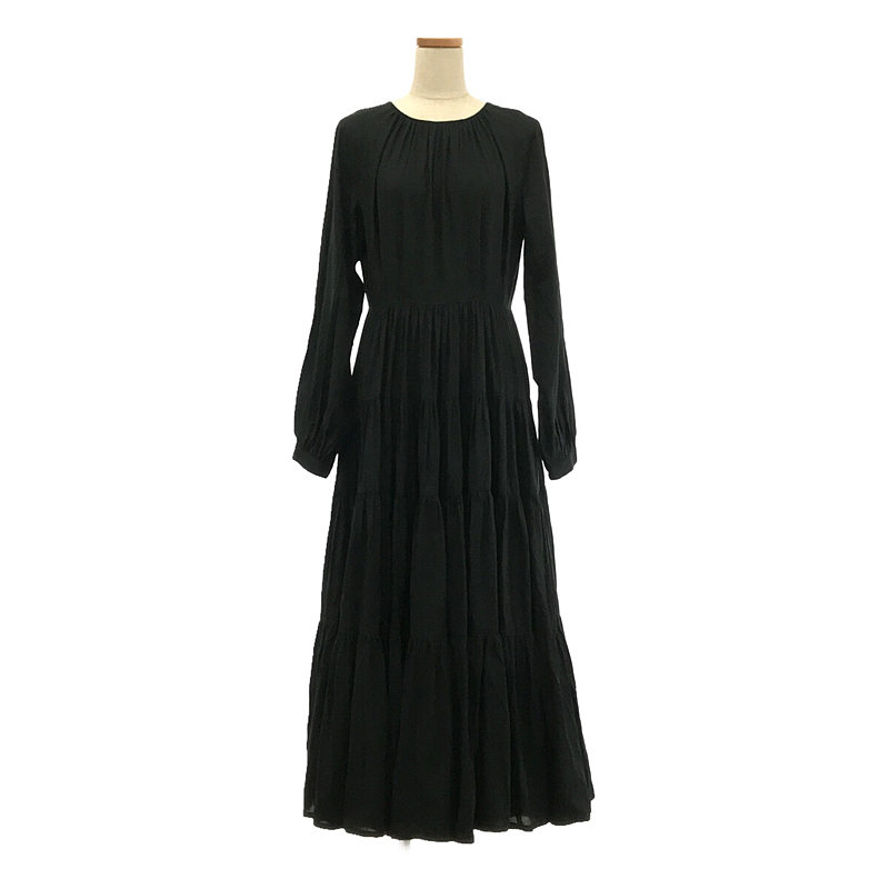 【THE DRESS #29】raglan sleeves tiered dress ラグランスリーブティアードワンピースfoufou / フーフー