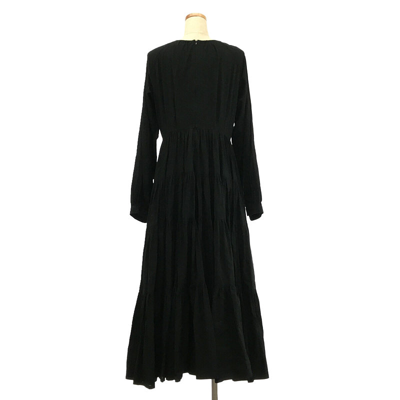 【THE DRESS #29】raglan sleeves tiered dress ラグランスリーブティアードワンピースfoufou / フーフー