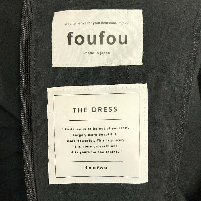 foufou / フーフー 【THE DRESS #29】raglan sleeves tiered dress ラグランスリーブティアードワンピース