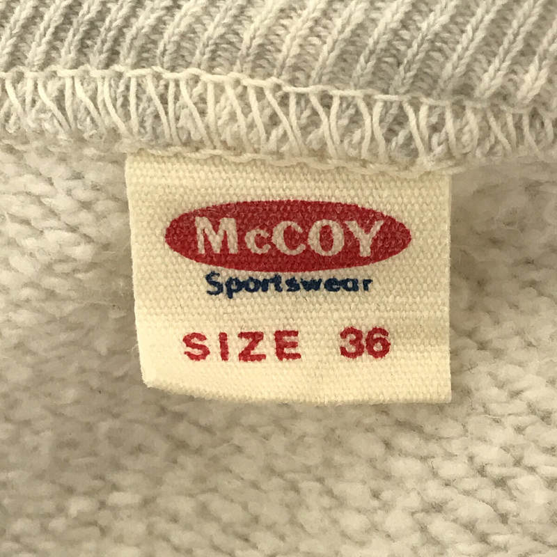 THE REAL McCOY'S / ザリアルマッコイズ 旧タグ McCOY Sportswear プリント 霜降り スウェット トレーナー