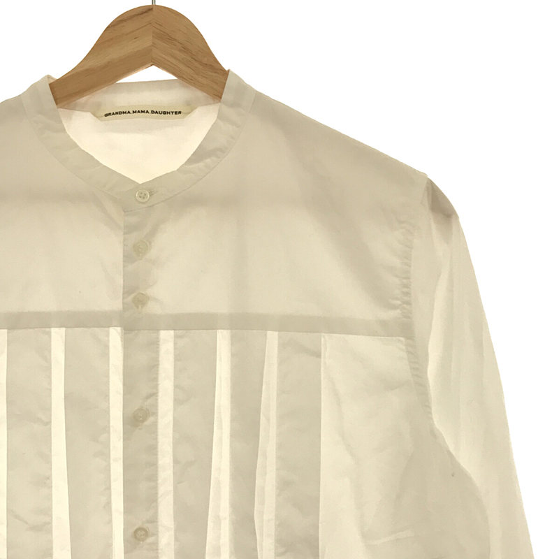 grandma MAMA daughter / グランマママドーター バンドカラー タック シャツ