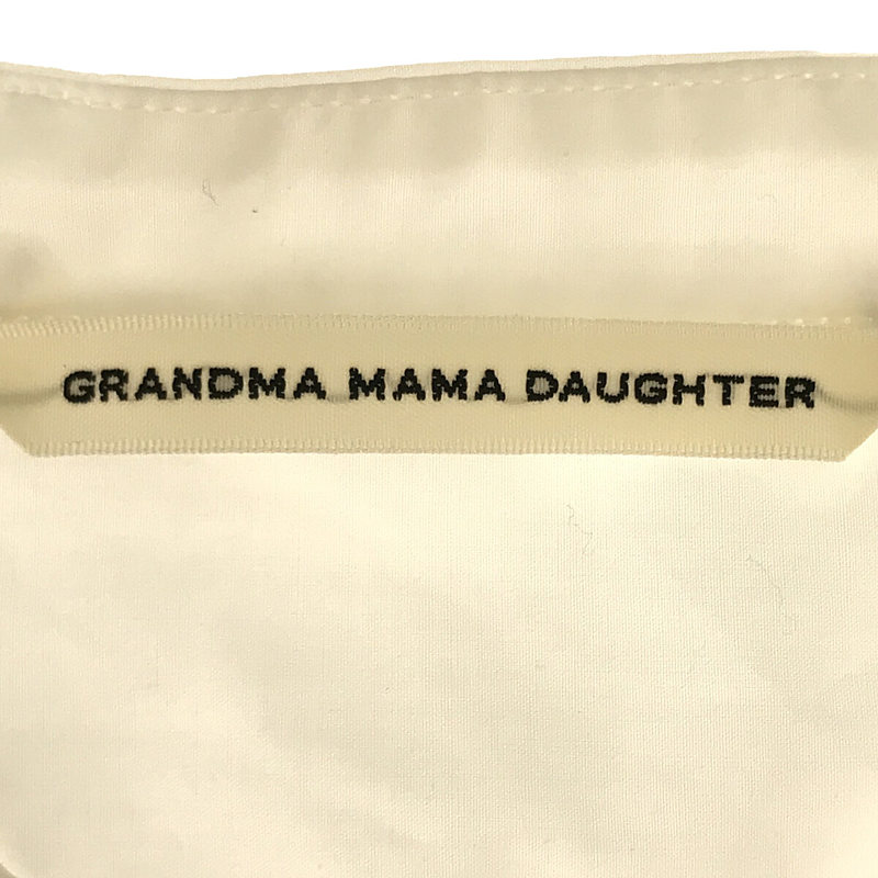 grandma MAMA daughter / グランマママドーター バンドカラー タック シャツ