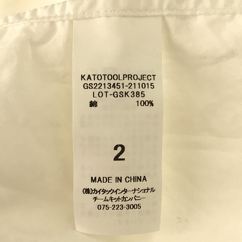 grandma MAMA daughter / グランマママドーター バンドカラー タック シャツ