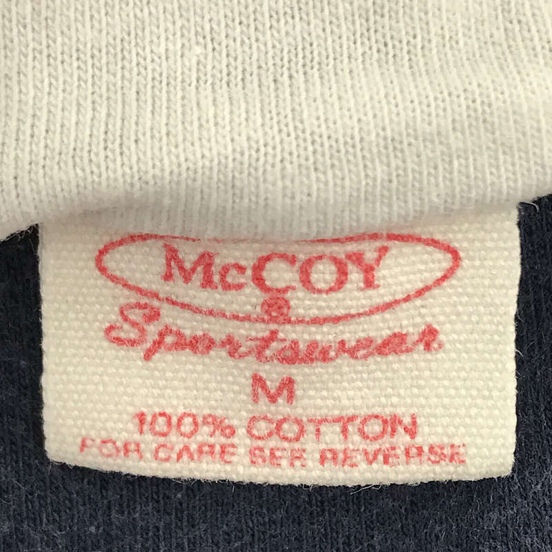 THE REAL McCOY'S / ザリアルマッコイズ 旧タグ McCOY Sportswear ヴィンテージ加工 リバーシブル プリント Tシャツ