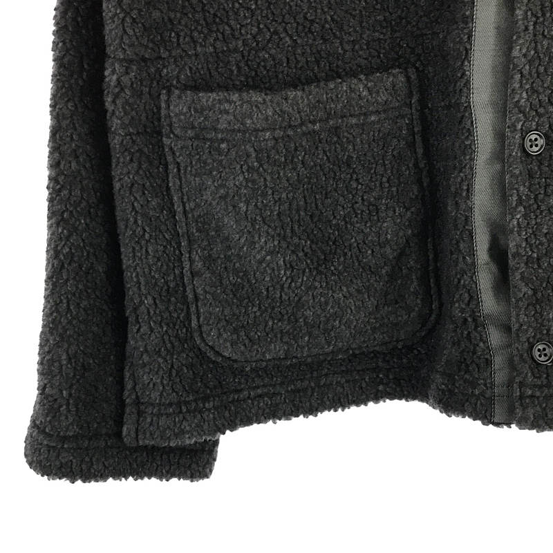 Engineered Garments / エンジニアドガーメンツ 2022AW Knit Cardigan - Wool Poly Shaggy Knit ノーカラー フリース ボア ニット カーディガンルゾン