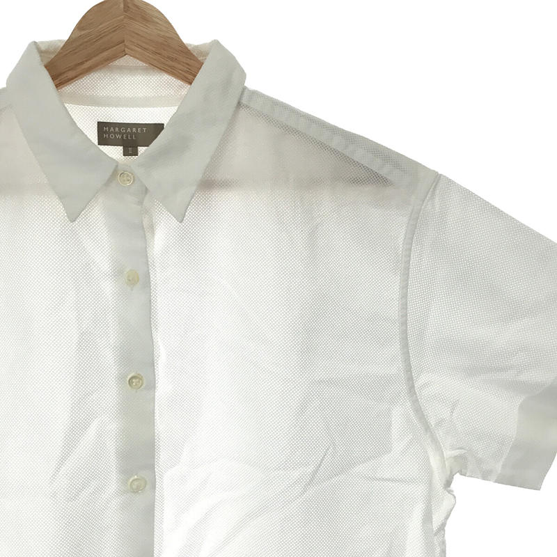 MARGARET HOWELL / マーガレットハウエル コットン 半袖 ワイド シャツ