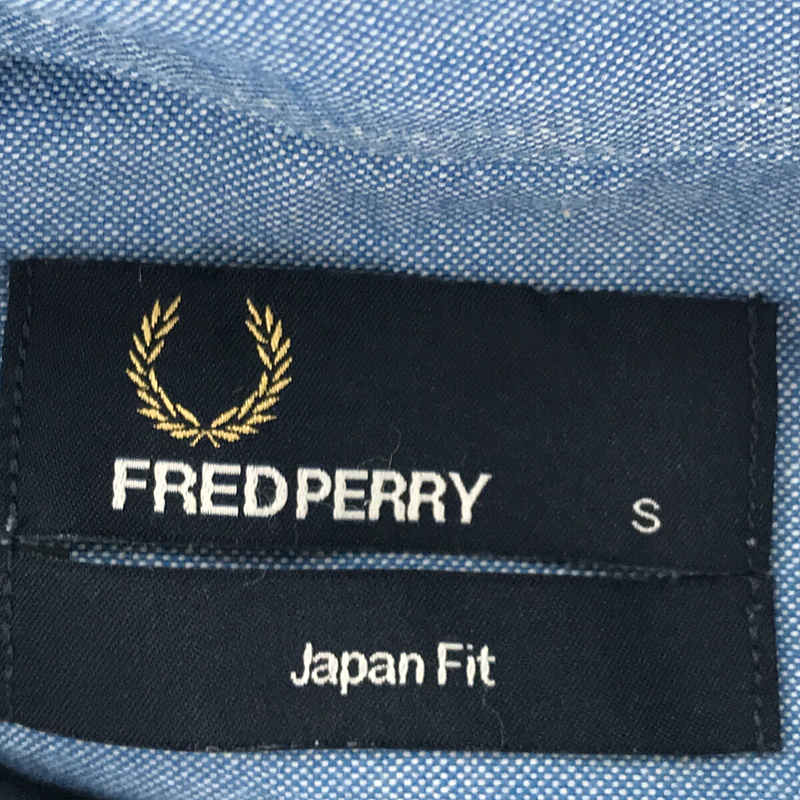 FRED PERRY / フレッドペリー コットン オックスフォード 月桂樹 ロゴ刺繍 ボタンダウン シャツ