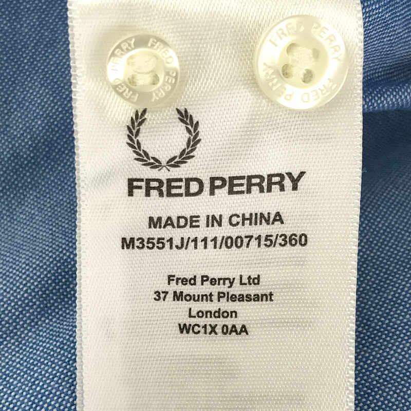 FRED PERRY / フレッドペリー コットン オックスフォード 月桂樹 ロゴ刺繍 ボタンダウン シャツ