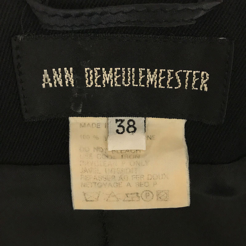 ANN DEMEULEMEESTER / アンドゥムルメステール イタリア製 ウール 2B テーラード ジャケット
