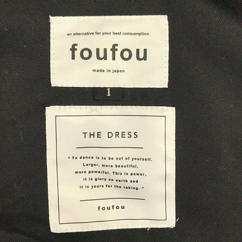 foufou / フーフー 【THE DRESS #20】us medical no sleeve dress アメリカメディカルノースリーブドレス ワンピース