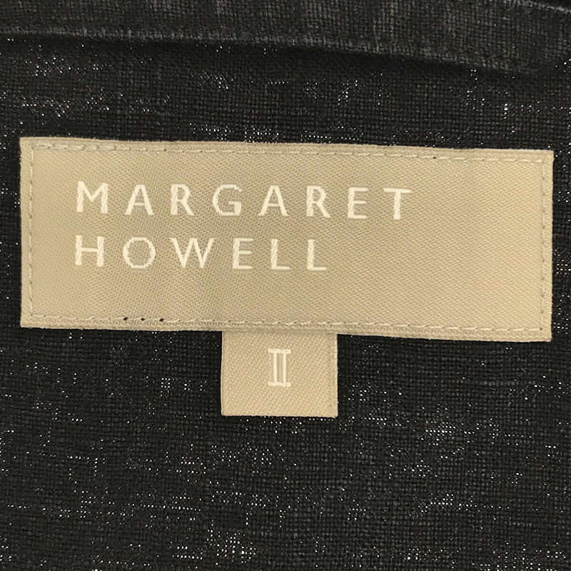 MARGARET HOWELL / マーガレットハウエル リネン トリム プルーバー 半袖 シャツ