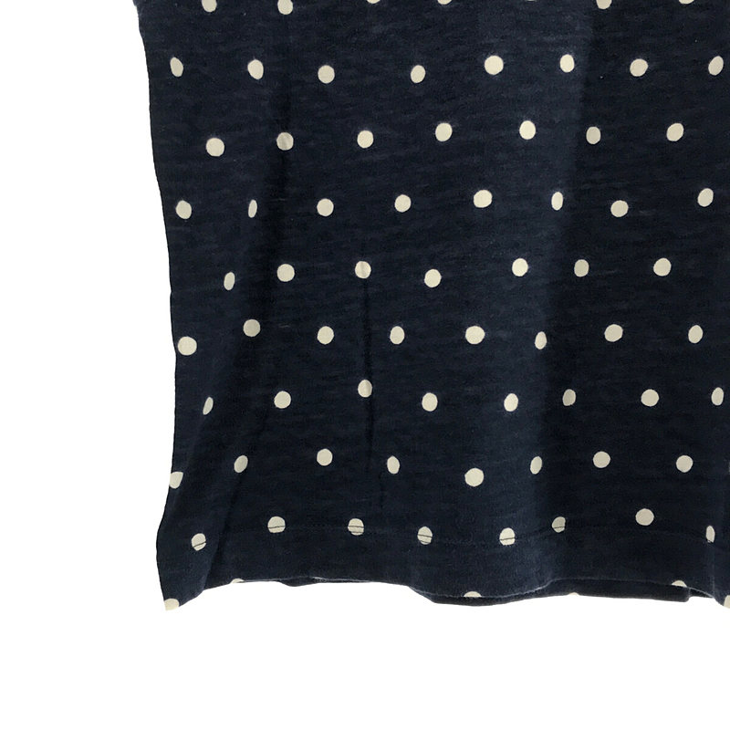 45r / フォーティファイブアール コットン ドット 抜染 プリント Tシャツ