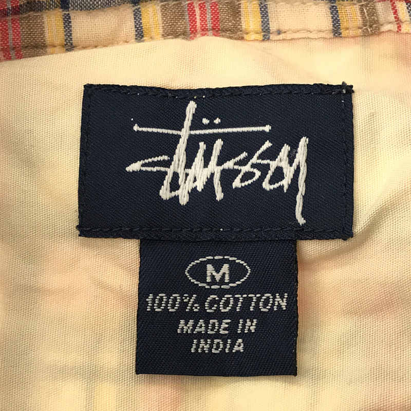 STUSSY / ステューシー 1990s～ 紺タグ OLD オールド パッチワーク チェック ボタンダウン シャツ