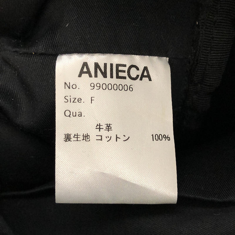 その他 ANIECA / アニーカ Leather Drawstring Bag レザー ドローストリング 巾着 ショルダーバッグ