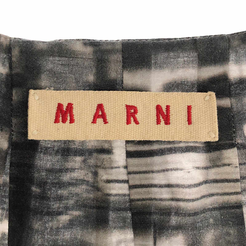 MARNI / マルニ コットン 総柄 タックスカート