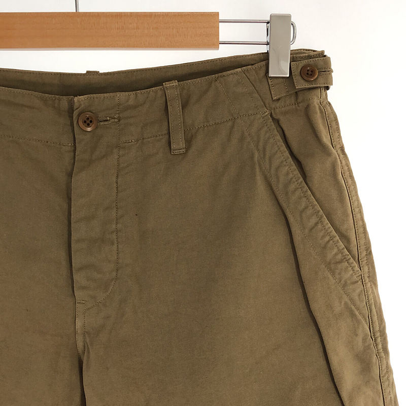 MHL. / エムエイチエルマーガレットハウエル コットン リネン サイドアジャスター ミリタリー パンツ