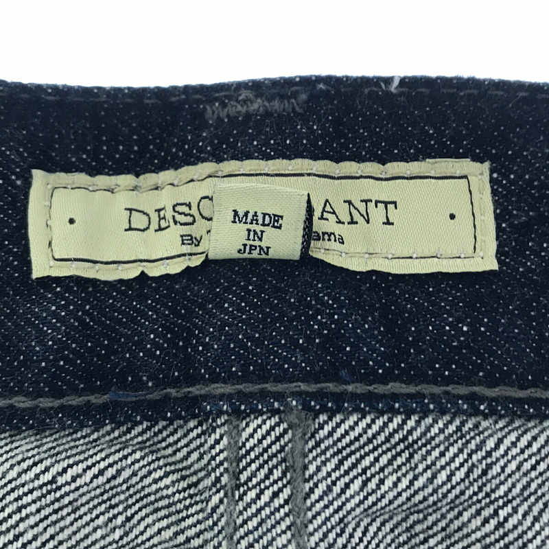 DESCENDANT / ディセンダント レザーパッチ 5P 濃紺 デニム パンツ
