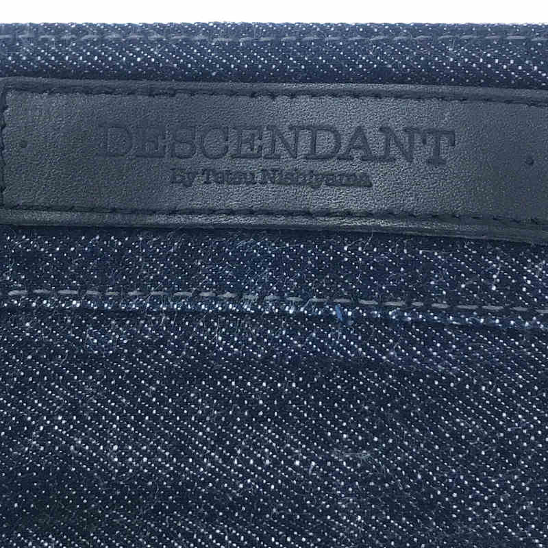 DESCENDANT / ディセンダント レザーパッチ 5P 濃紺 デニム パンツ