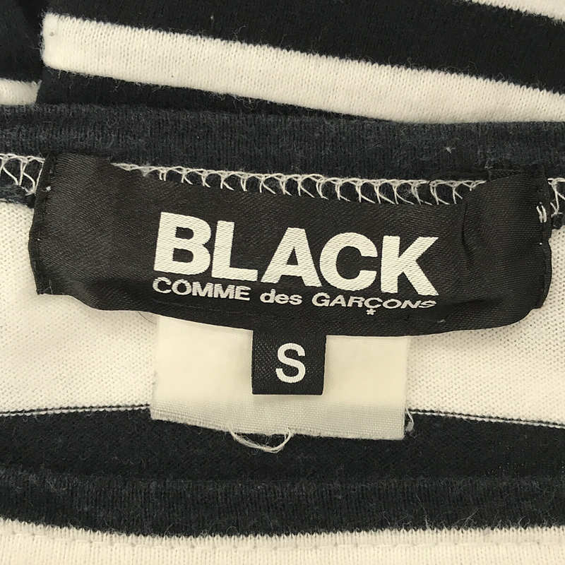 BLACK COMME des GARCONS / ブラックコムデギャルソン 2011SS / AD2010 コットン ボーダー 切替 カットソー