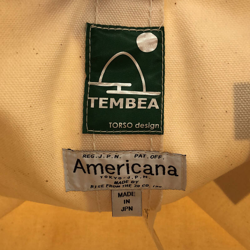 Deuxieme Classe / ドゥーズィエムクラス × Americana /アメリカーナ × TEMBEA / テンベア 別注 コラボ キャンバス トートバッグ