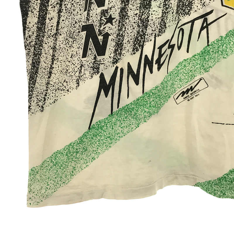 VINTAGE / ヴィンテージ古着 1991年 90s～ Minnesota North Stars Magic Johnson Tees AOP NHL T Shirt プリント Tシャツ