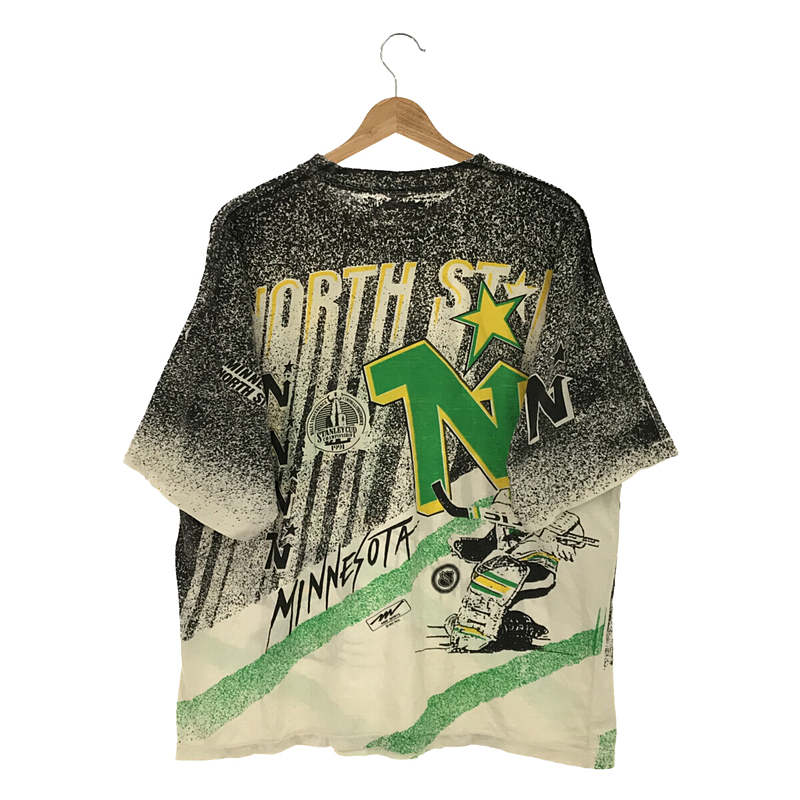 VINTAGE / ヴィンテージ古着 1991年 90s～ Minnesota North Stars Magic Johnson Tees AOP NHL T Shirt プリント Tシャツ