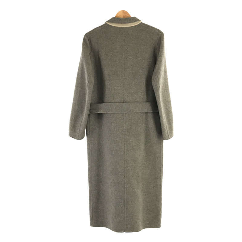 steven alan / スティーブンアラン MELTON LONG SOUTIEN COLLAR COAT メルトン ロング サテンカラー コート