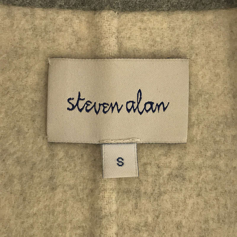 steven alan / スティーブンアラン MELTON LONG SOUTIEN COLLAR COAT メルトン ロング サテンカラー コート