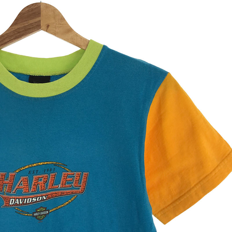 VINTAGE / ヴィンテージ古着 1990s～ HARLEY-DAVIDSON / ハーレーダビッドソン クレイジーカラー 両面プリント Tシャツ