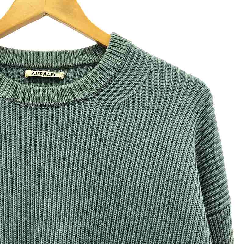 AURALEE / オーラリー SUPER FINE WOOL RIB KNIT BIG P ニット