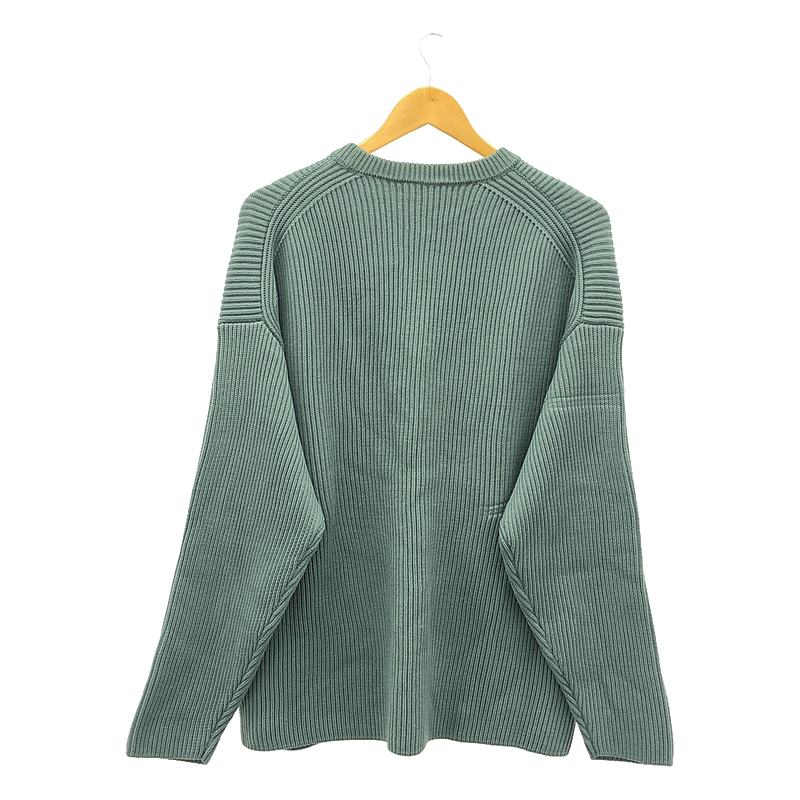 AURALEE / オーラリー SUPER FINE WOOL RIB KNIT BIG P ニット