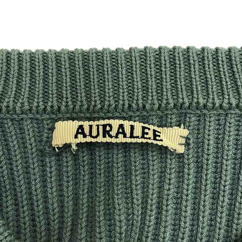AURALEE / オーラリー SUPER FINE WOOL RIB KNIT BIG P ニット