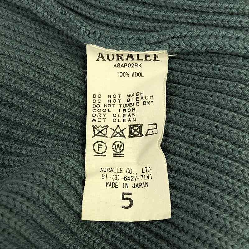 AURALEE / オーラリー SUPER FINE WOOL RIB KNIT BIG P ニット